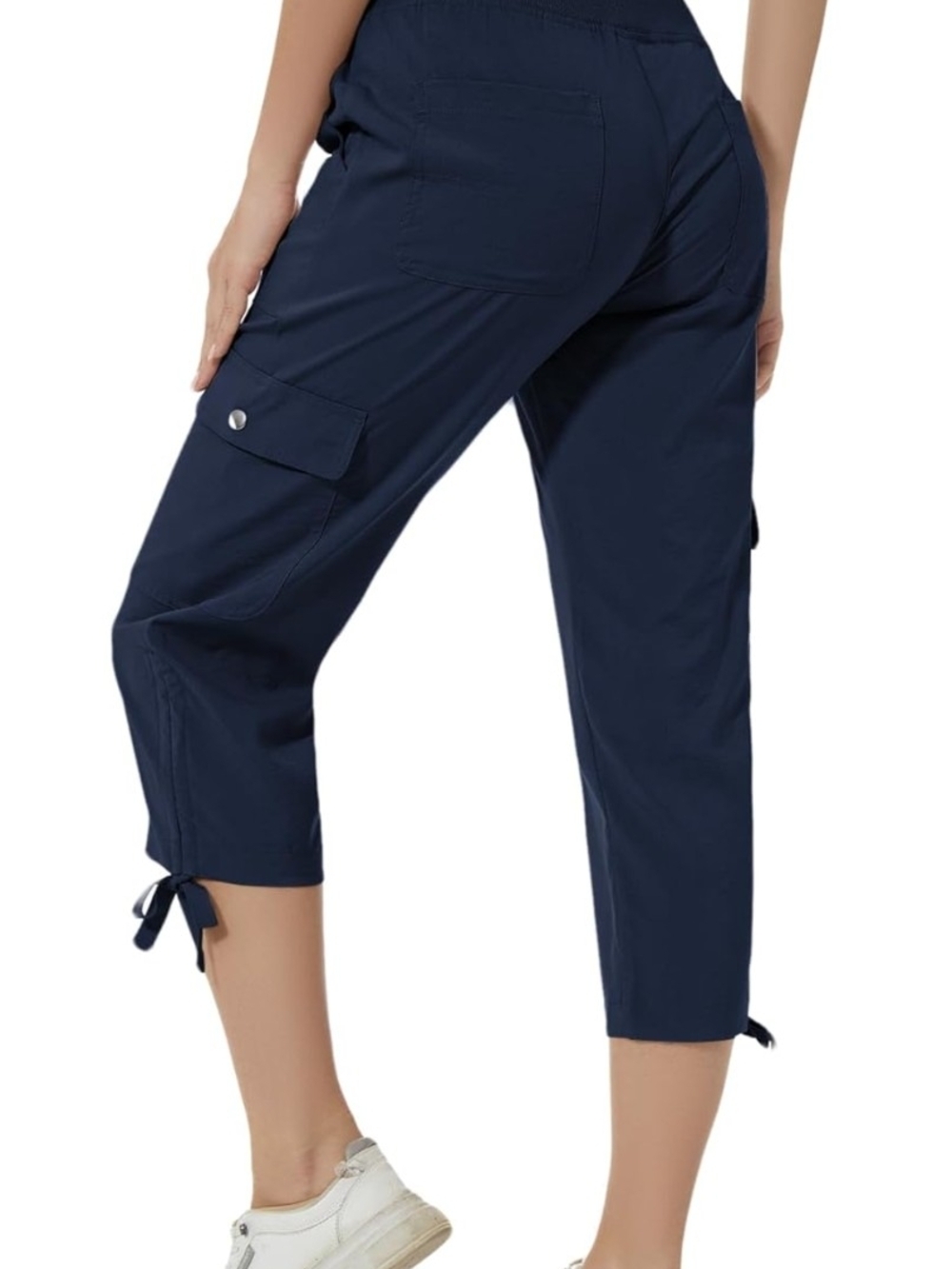 YuKaiChen Women's Navy Blue Cargo Hiking Capris - Size XL (EUC)